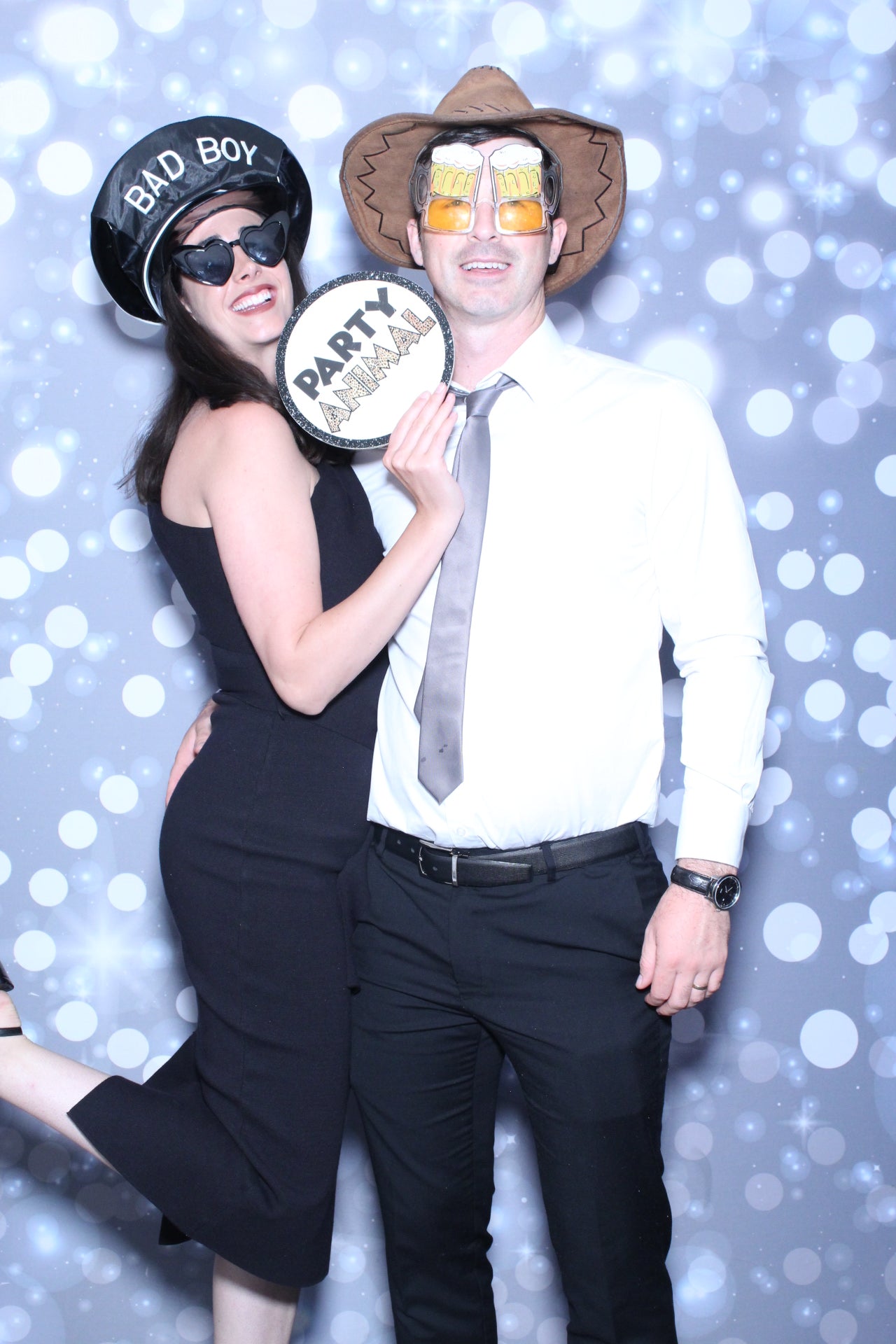 Couple posing for a Lumina wedding photo